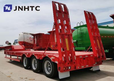 China 3 Axles Gooseneck Low Bed Semi Trailer Customizable for sale