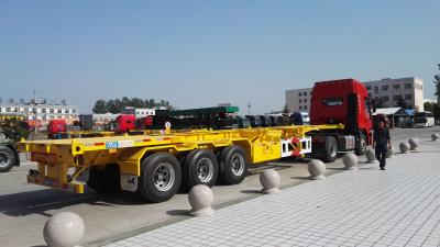 China 12 Locks Heavy Duty Semi Trailers / Cargo Container Trailer With 28 Tons Support Leg for sale