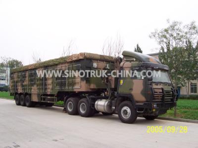 China 12 Wheels Lightweight Camouflage Box Trailer Truck , Military Box Trailer for sale