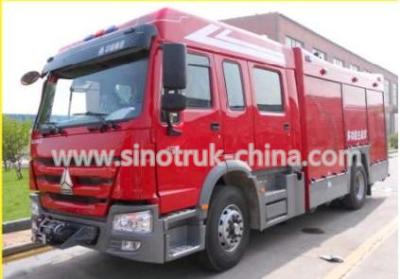 China 400HP Engine Rescue Fire Truck With 8 Ton Capacity Water Tank And Water Cannons for sale