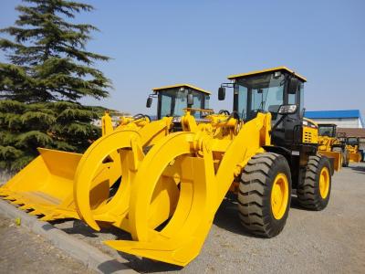 China ISO 9000 Certified Heavy Equipment Dump Truck 5 Ton Wheel Loader With Wood Grab for sale