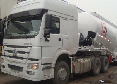 China 371 dirección resistente del camión ZF del cemento de los remolques 6X4 del poder de HP semi en venta