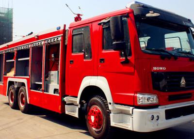 China Red And White Firefighter Rescue Fire Truck SINOTRUK HOWO 6x4 12m3 Fire Rescue Vehicles for sale