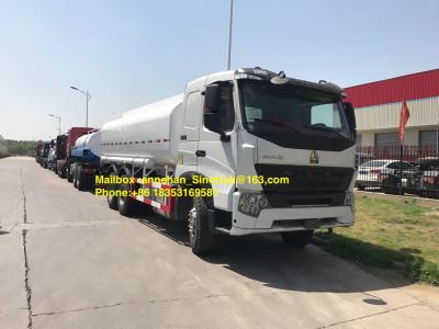 China Camión del tanque blanco de aceite del camión 6x4 del depósito de gasolina de Sinotruk Howo A7 Lhd Zz1257n4347n1 en venta