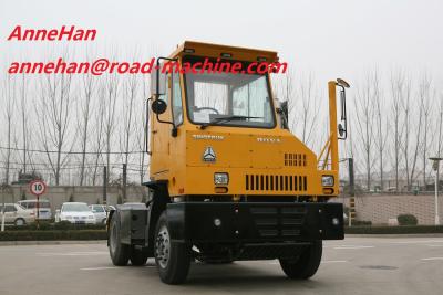 China Sinotruk Port Tractor Truck Single Cabin With 4 Tires And 1 Spare for sale