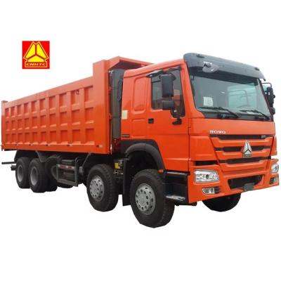 China SINOTRUK HOWO 8X4 U Shape dump box truck In Ghana Tanzania Zambia Zimbabwe for sale