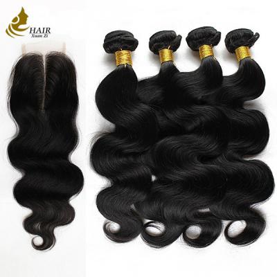 China Real Remy Human Hair Extensions Peruvian Curly Bundles With Closure for sale