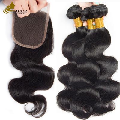 China Oem Remy Extensiones de Cabello Humano Raw Curly Hair Bundles Con Cierre en venta