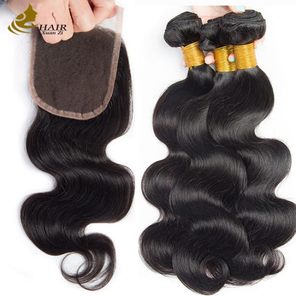 Quality Oem Remy Human Hair Extensions Raw Curly Hair Bundles With Closure for sale