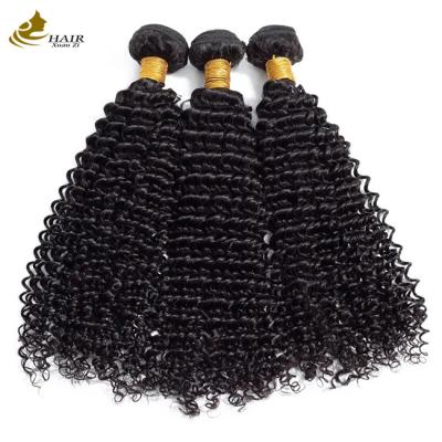 China Texturas encaracoladas Afro Kinky Bundles Virgin Wavy Human Hair Bundles Weft à venda