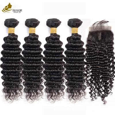 China Black Kinky Virgin Human Hair Bundles Beauty Supply Hair Weave for sale
