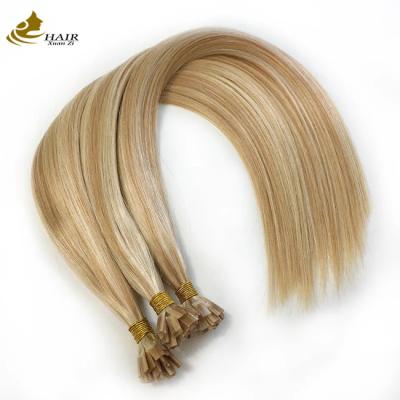 China Extensiones de pelo de 10 pulgadas de punta de la UT. 100% cabello humano. en venta