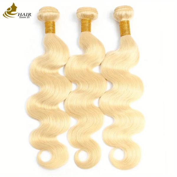 Quality Unprocessed Brazilian Human Hair Bundle And Closure Blonde ODM for sale