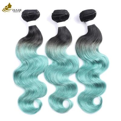 China 12A Grade Brazilian 613 Human Hair Bundles 1B Green for sale