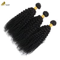 Quality Curly Wave Weft Weave Hair Extensions Afro Kinky Bundles Natural Black for sale