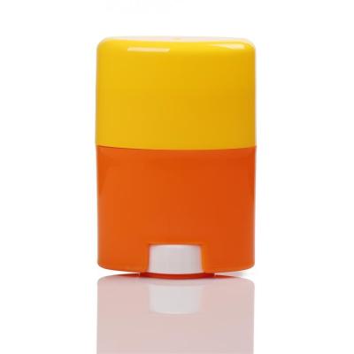 China 15ml 0.5oz Essential Paste Roller Plastic Bottle Oval Roll On Bottles For Perfume for sale