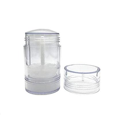 China 40ml 1.7oz Empty Roll On Bottle Clear Plastic Body Form Perfume Bottle for sale