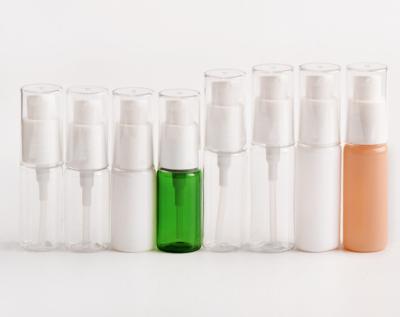 China La botella cosmética transparente del espray de 20ml 50ml modificó la bomba para requisitos particulares poner crema lisa en venta