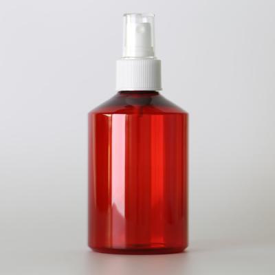 China Beauty Empty Plastic Spray Bottles Red Color Bpa Free 8oz 250ml For Personal Care for sale