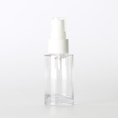 China 30ml 4oz Pump Water Spray Bottle Round Shape Clear Color With Fine Mist for sale