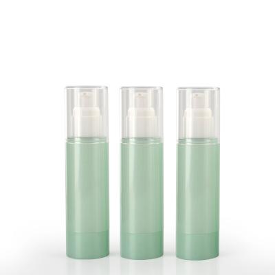China Green Cosmetic PET Empty Packaging Plastic Lotion Bottles for sale