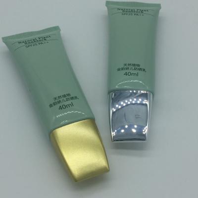 China Green Empty PET Soft 60ml Plastic Cosmetic Tubes for sale