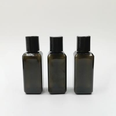 China 300ml Press Cap Amber PET Bottle For Skincare for sale