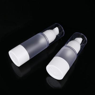 China Clear airless pump bottle with lotion pump for skincare for sale