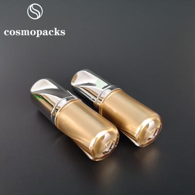 China 15ml 0.5oz Acrylic Gold Dropper Plastic Lotion Bottles For Essential Oil for sale