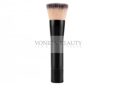 China Foundation Individual Makeup Brushes Flat Top Kabuki With Dual Color Vegan Taklon for sale