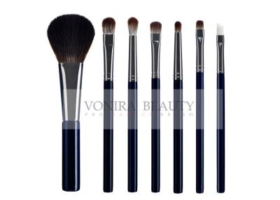 China Antibacterial Treated Bristle Makeup Brush With Gorgeous Dark Blue Handle for sale