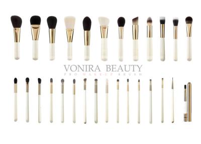 China Professional Full Line Gold Color Makeup Brush Set Custom Private Label for sale