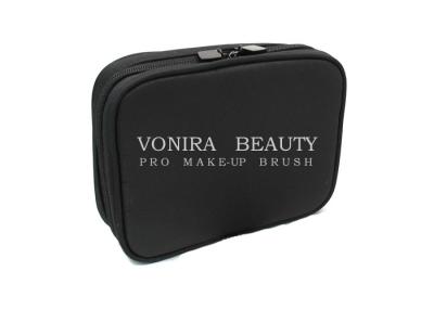 China Pro Makeup Brush Case Cosmetic Bag Or Brush Holder For Travel Black for sale