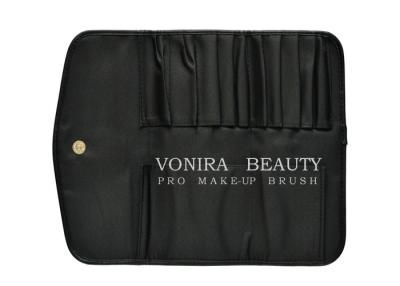 Chine La brosse portative de maquillage enroulent les outils magnétiques de beauté de poches du noir 10 de fermeture de fermoirs de voyage de caisse cosmétique de sac à main à vendre