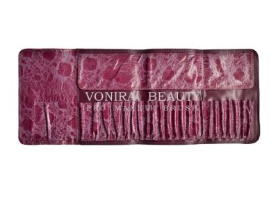 Chine Pro cuir de crocodile de caisse de papeterie d'article de toilette de support de stylo de bourse d'embrayage de petit pain de sac de brosse de maquillage de 26 fentes à vendre