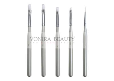 China 5pcs Flat Top Painting Professional Nail Art Brushes 3D Design Pattern Drawing Pen for sale