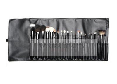 China 21Pcs Professional Makeup Brush Set With A Free PU Leather Rolling Bag , Cosmetic Brush Collection for sale