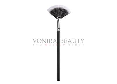 China Duo Fiber Fan Shaped Makeup Brush Goat / Synthetic Hair For Cream Mask for sale