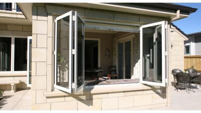 China Residential Aluminium Windows Double Glazed Bifold Exterior Windows for sale