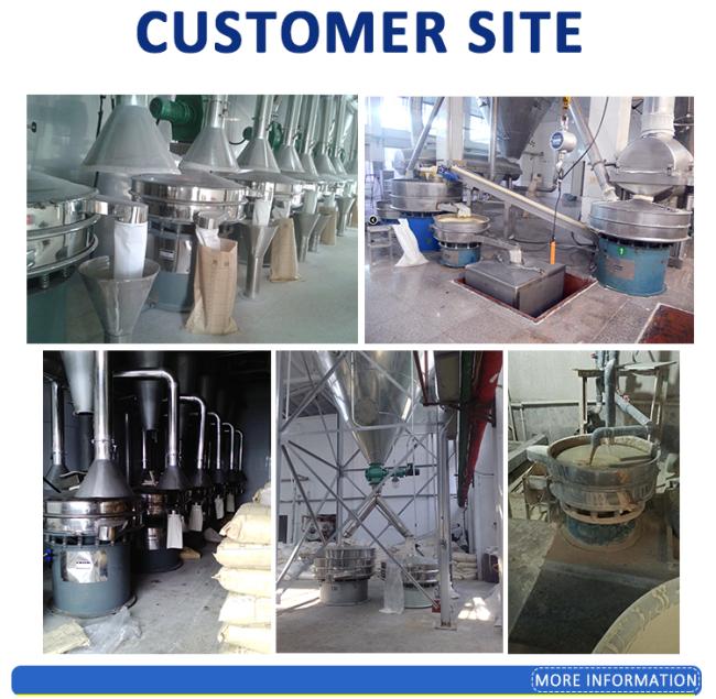 Rotary Food Vibrating Sieve Round Tumbler Swing Screen Powder Tumbler Vibrating Screen Flour Tumbler Sifter Machine