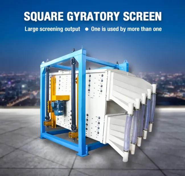 Gyratory Vibro Sifter Silica Sand Vibrating Screening
