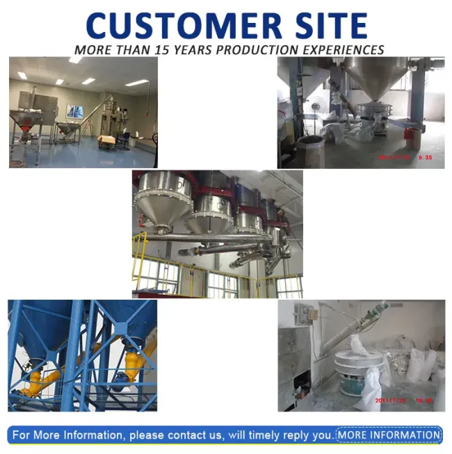 Vertical Food Grade Shaft Less Smaller Short Helical Low Profile Screw Conveyor with Gearbox