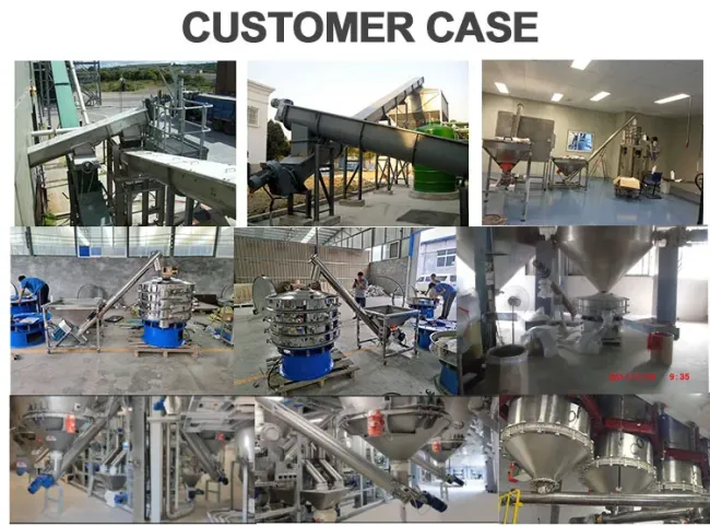 Easy Movement Low Cost Auger Screw Conveyor with Tube Shape
