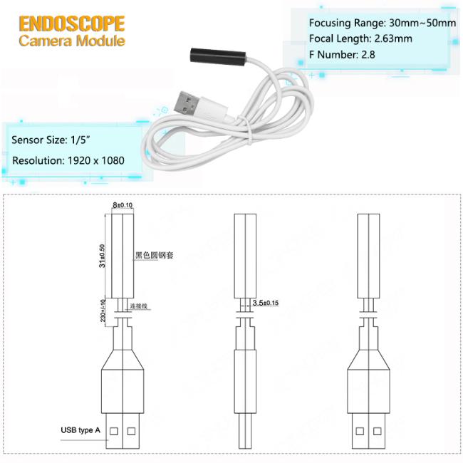 2MP 1080P USB2.0 Camera Module