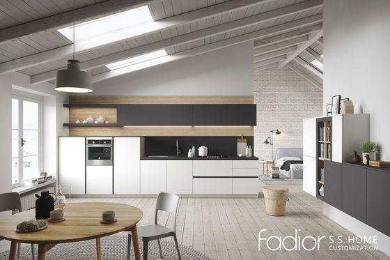 White & Light Wood Minimalist Stainless Steel Kitchen Cabinets For Modern Homes - kitchen cabinet overview