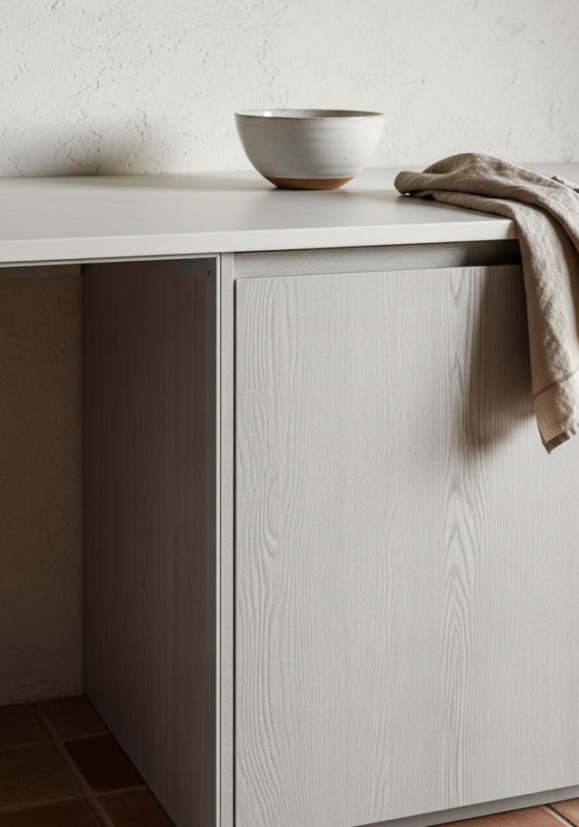 detail view of 304 stainless steel joinery, finish transitions, and edge quality