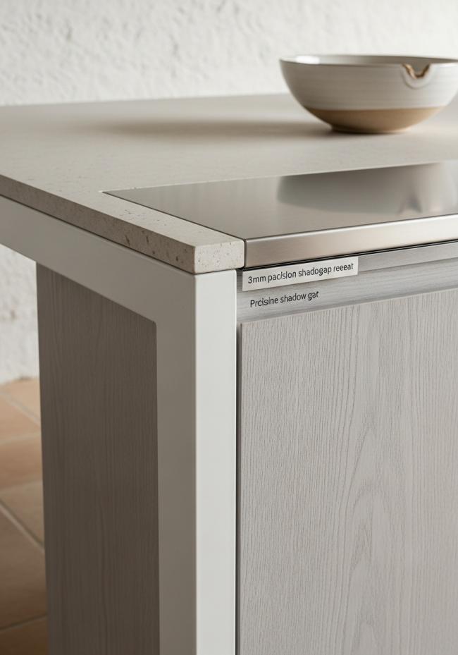 detail view of 304 stainless steel joinery, finish transitions, and edge quality