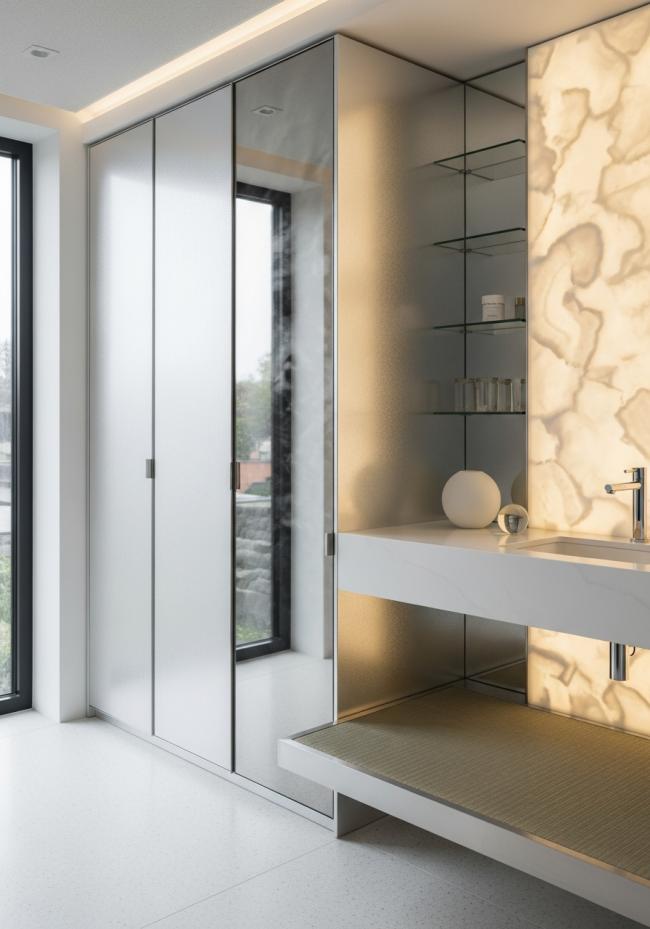 detail view of 304 stainless steel joinery, finish transitions, and edge quality