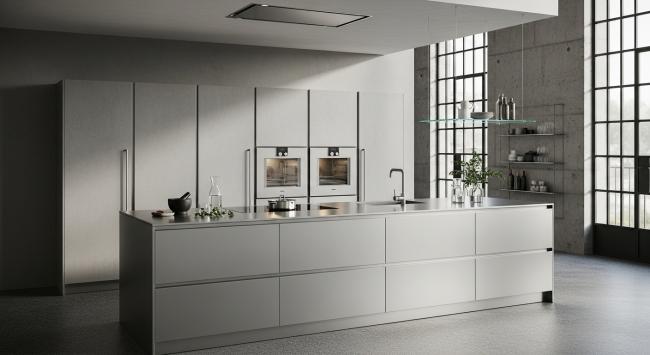 modern kitchen cabinet installed for primary kitchen island system for open-plan urban residences, loft conversions, gallery-style apartments, and architect-designed commercial kitchens with coordinated material palette