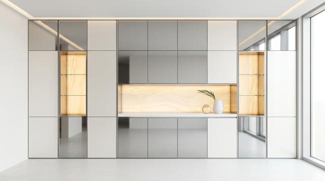 decorative wall panel installed for feature walls in luxury residential entryways, hospitality lobbies, showroom environments, and architectural statement surfaces with coordinated material palette